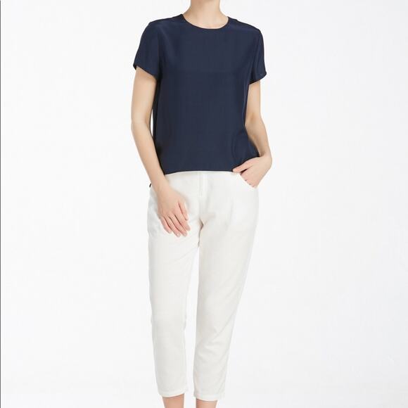 Vintage Richards & Jones Black 100% Silk Blouse Medium - Picture 3 of 11